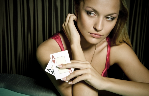sexy poker player