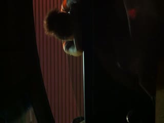 Masturbating while talking to the horny street babe