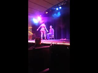 Sexy doll stripper in private party