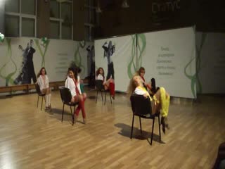 Academy prestigious professional strippers in practice class