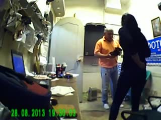 Russian Fuckable babe comes to my workplace for a blowjob