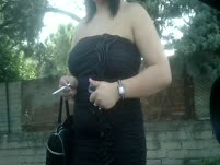 Flash Horny sexy street babe 41